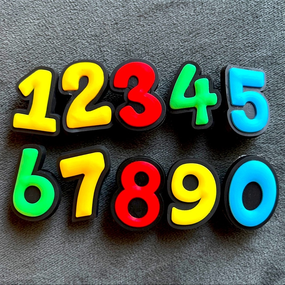 NUMBERS CROC CHARMS / JIBBITZ
